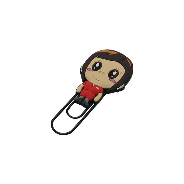 Cute 2D Soft PVC Cartoon Paper Clip Cute 2D Soft PVC Cartoon Paper Clip
